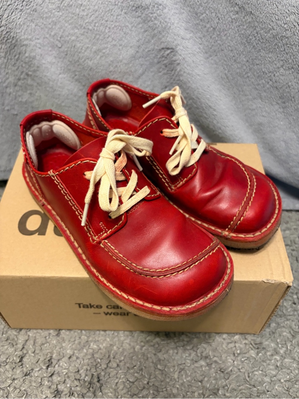 Duckfeet Fyn Red Leather Oxfords/Loafers shoes EU39 Women’s 8.5-9